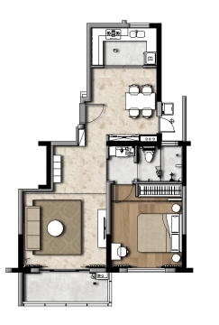 Standard 1-bdr Unit HomieHouse Service Apartment(9)